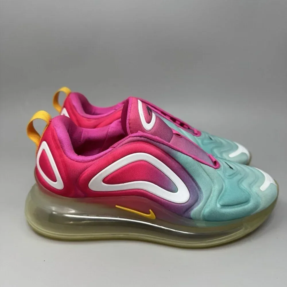 Nike Air Max 720 Shoes Womens Sz 6.5 Pink Blue Aqua Gradient CJ0567-300 Sneaker
